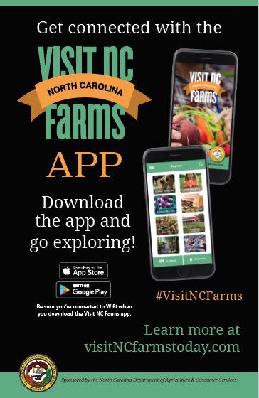 Visit NC Farms App Poster