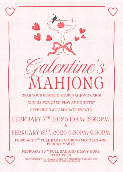 Galentine's Mahjong at No Entry