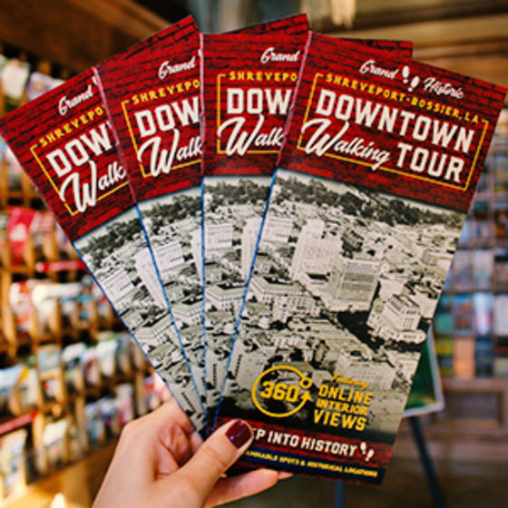 Shreveport-Bossier's Downtown Walking Tour brochures