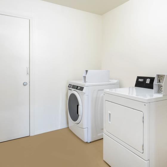 Guest coin-op laundry