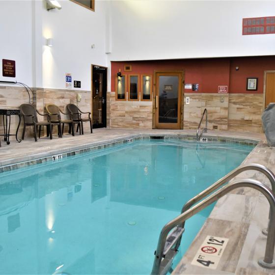 Indoor Heated Saltwater Pool & Sauna