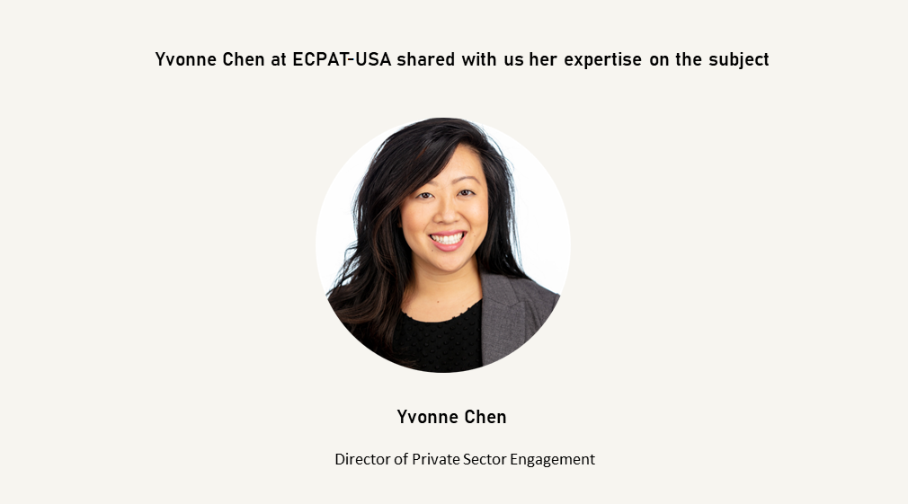 Yvonne Chen at ECPAT-USA