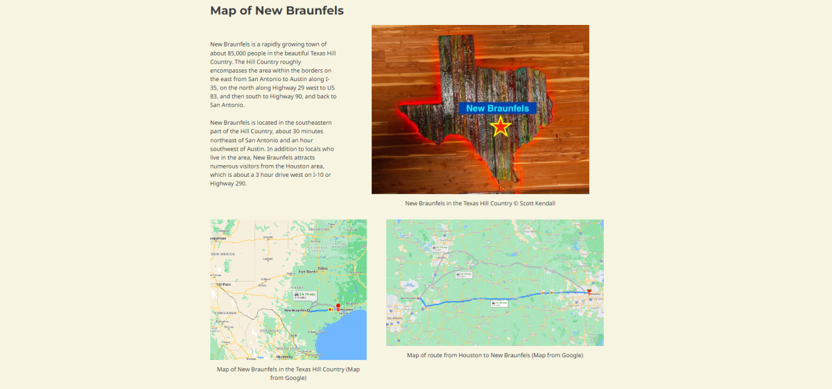 Map of New Braunfels