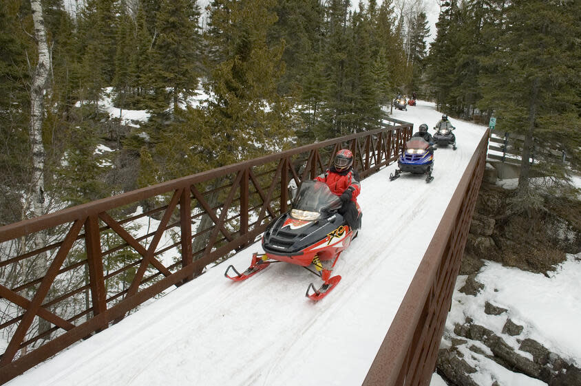 Snowmobile Crossing