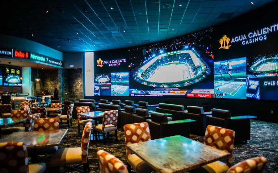 Agua Calients Casino Palm Springs 360 Sports bar.