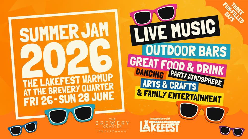 Summer Jam at The Brewery Quarter graphic, 26 - 28 June 2026