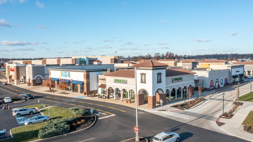 Aerial view of Jefferson Pointe Shopping Center