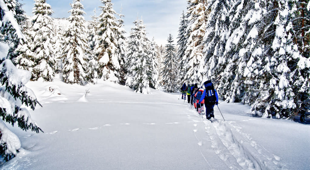 Friends Lake Inn Snowshoers
