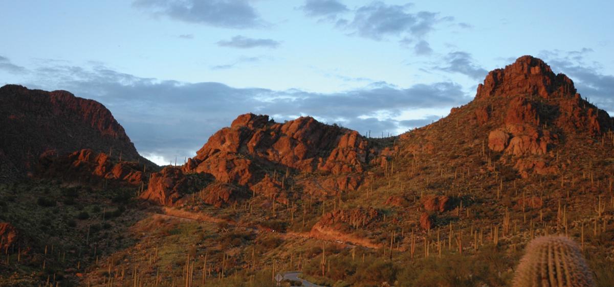 Gates Pass at Sunset, Tucson, AZ