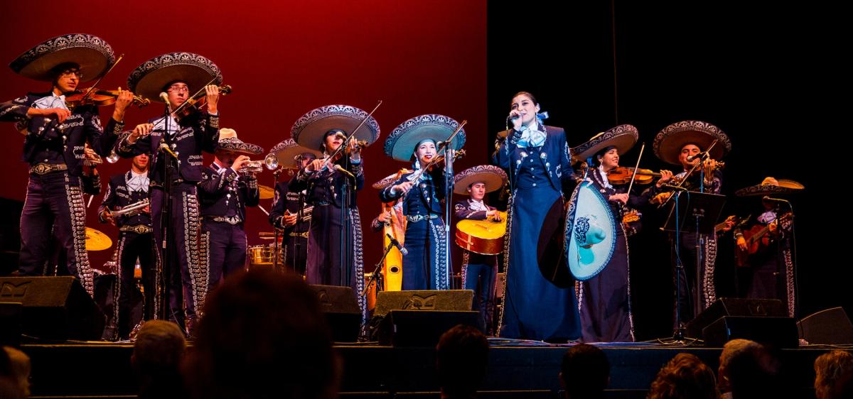 Mariachi Musicians Onstage