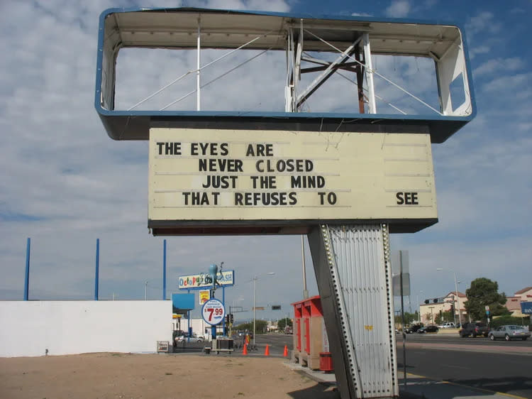 Trade Winds Reader Board (friends of the orphan signs)
