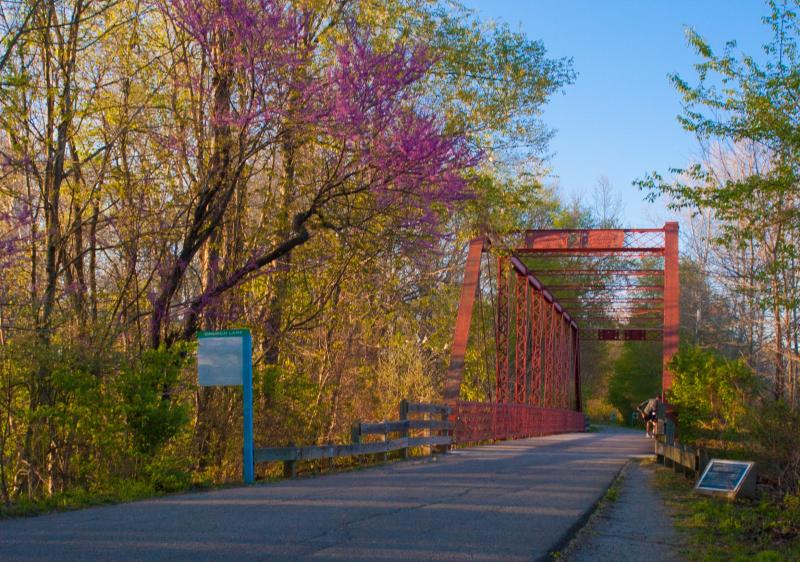 Clear Creek Trail during spring