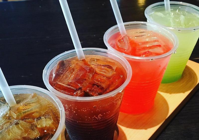 Four colorful mixed drinks from Kilroy's on Kirkwood