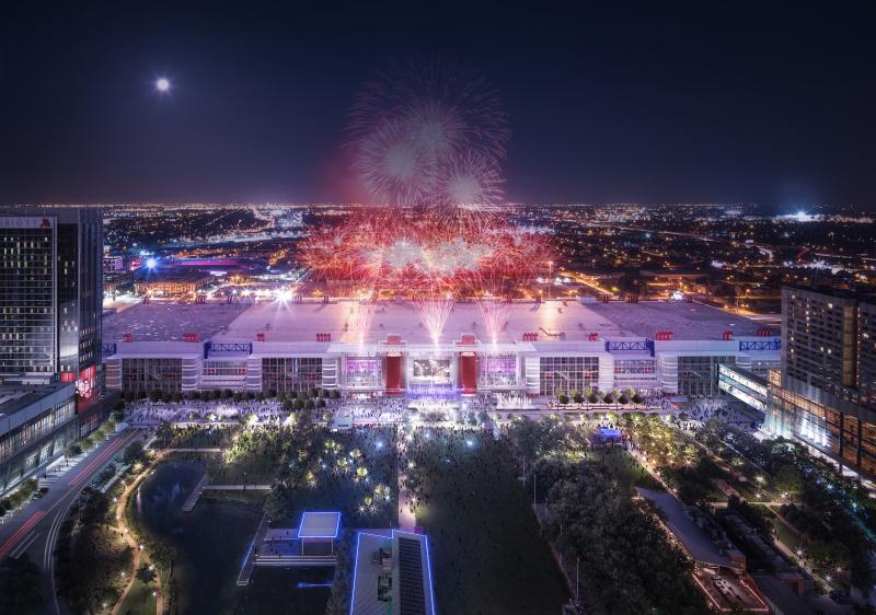 Convention Center Fireworks