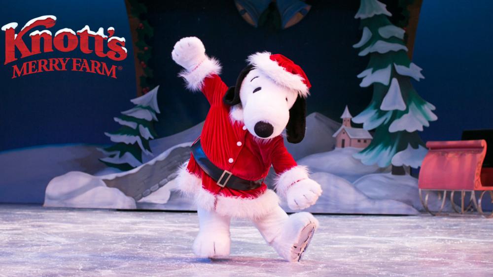 Snoopy at Knott's Merry Farm's Ice Show