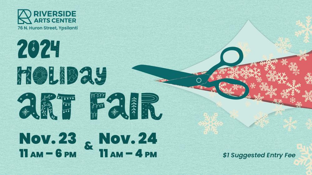 Riverside's holiday art fair graphic