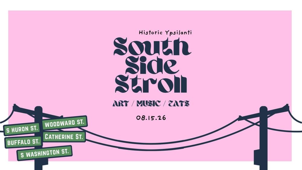 graphic reading "South Side Stroll art / music / eats"
