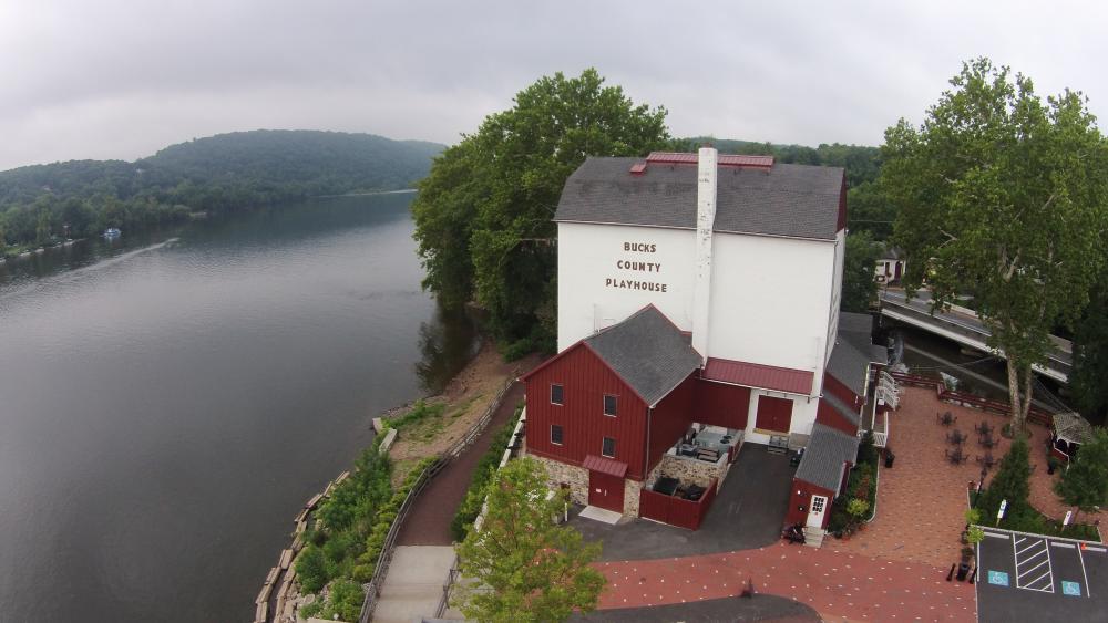 Aerial of Bucks County Playhouse