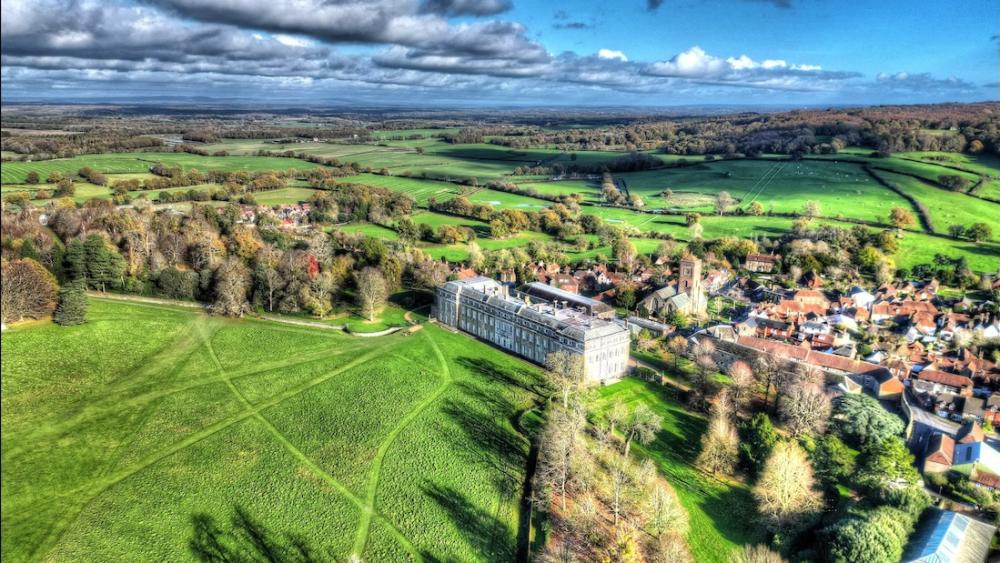 Petworth House from a drone: Ian Burgess
