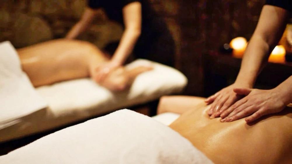 Massage room at Clear Waters Salon and Med Spa.