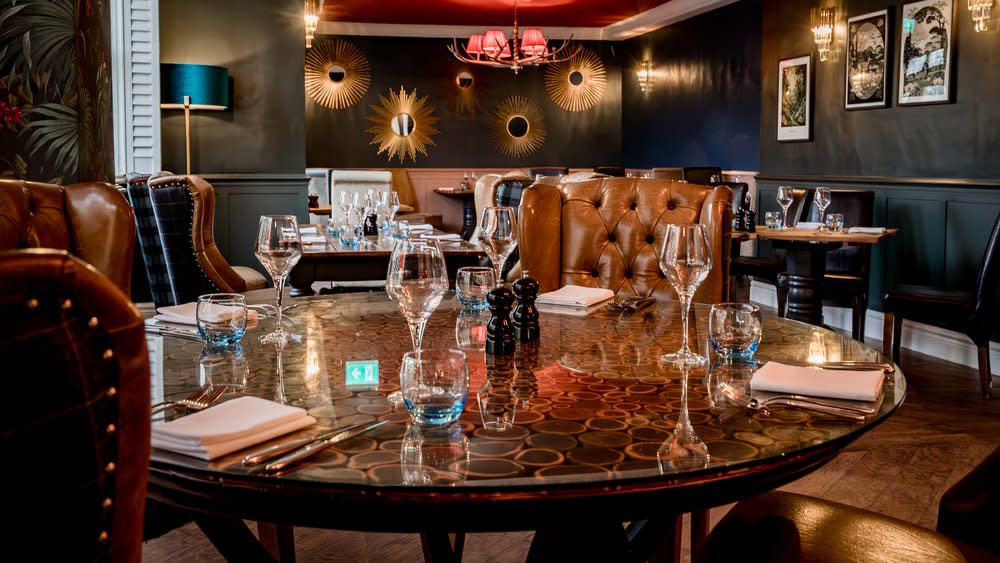 Refurbished Beresford Restaurant at Balmer Lawn Hotel in the New Forest