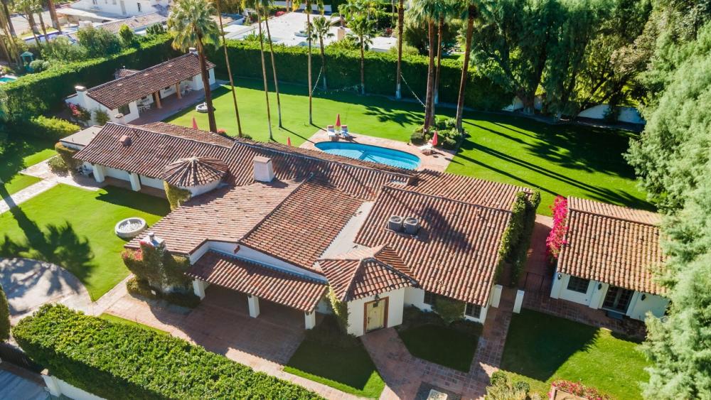 Obove view of Harold Lloyd Estate in Palm Springs