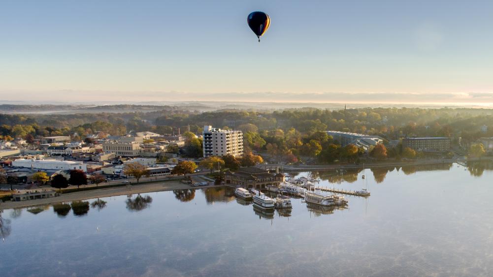 Fall Air Balloon Lake