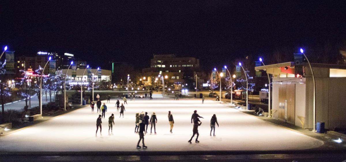Ice Skates & City Lights