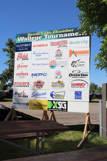 Chamber Walleye Tournament 2022 Sponosor Board