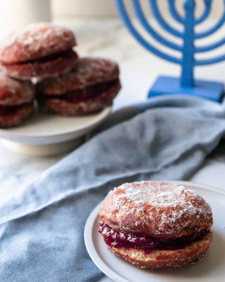 Rose Dough Donuts Hanukkah Treats