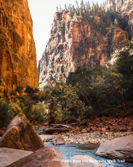 Riverside Walk Trail Zion National Park