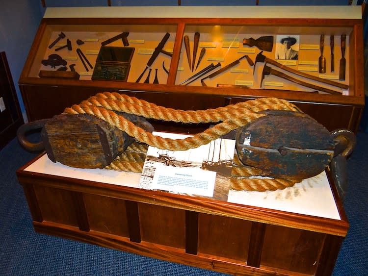Careening Block at the Texas Maritime Museum