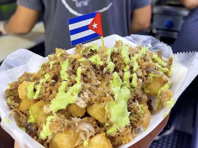 Food shot from Aroma de Cuba food truck and Old North State Food Hall vendor