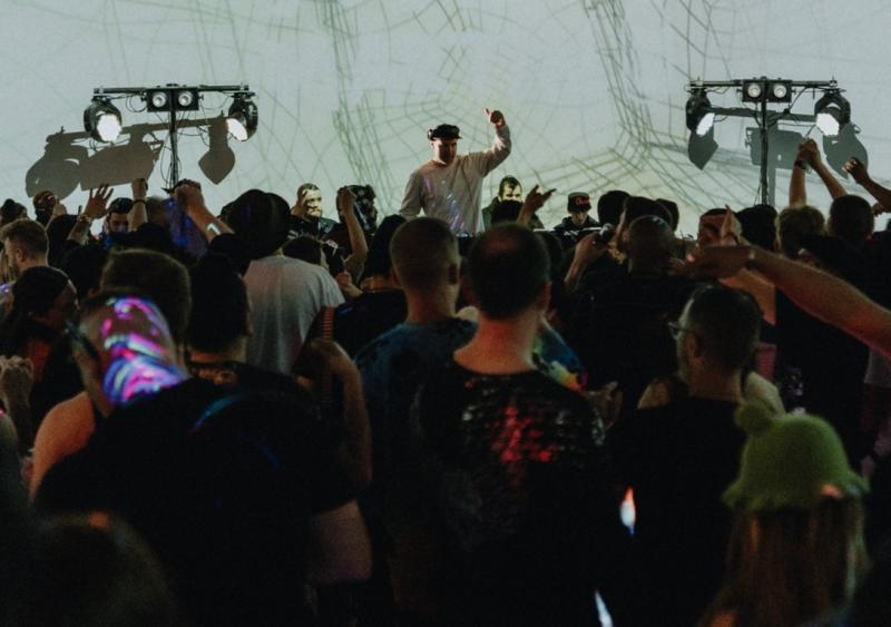 Attendees dance at a concert at Electric Playhouse