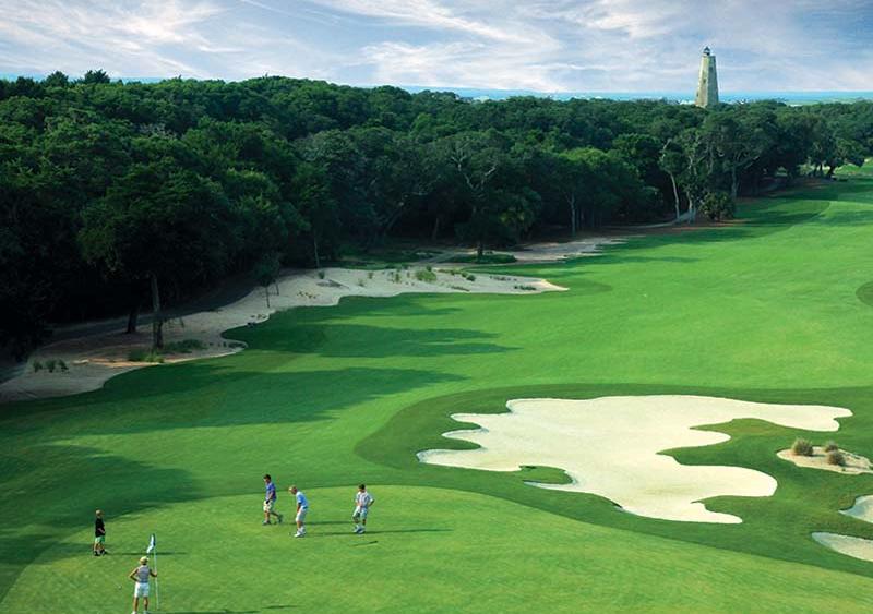 Golf course at the Bald Head Island Club in North Carolina.