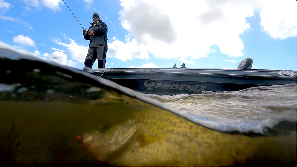 A fish-eye view of fishing for crappie, also known as sac-a-lait.