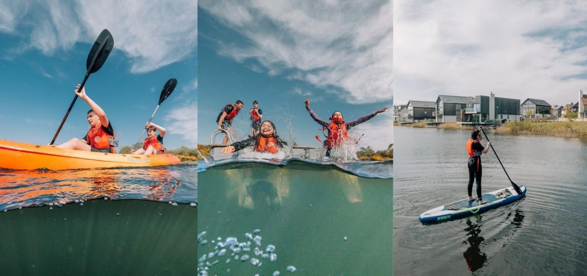 canoeing and paddleboarding - Lakeside activities at Silverlake