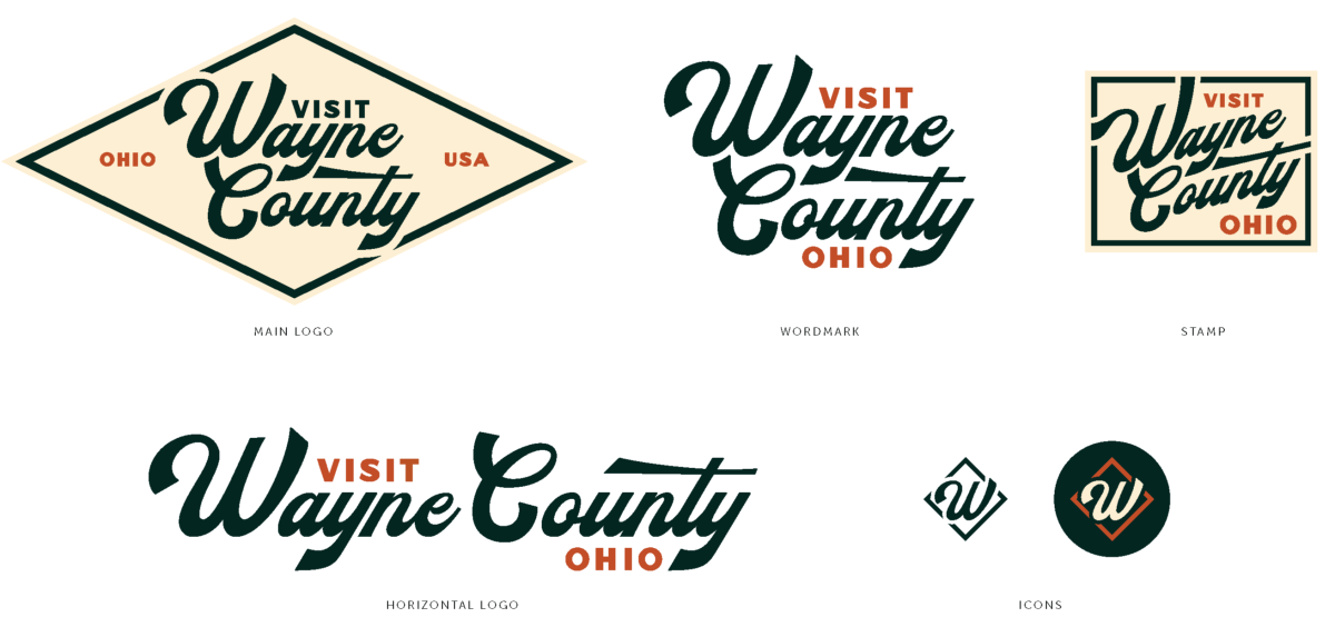 Visit Wayne County Logo Variations | Simpleview Inc
