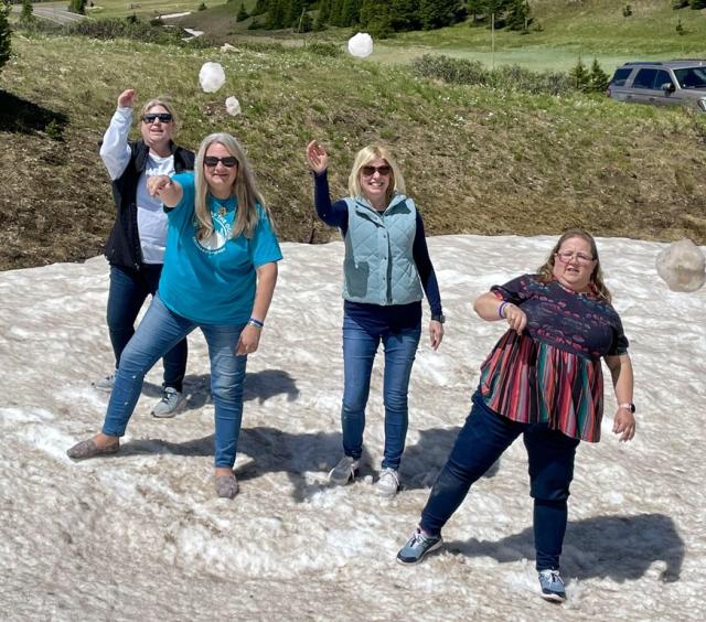 Throwing snowballs