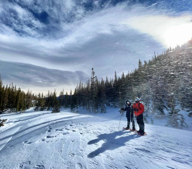 Snowshoeing