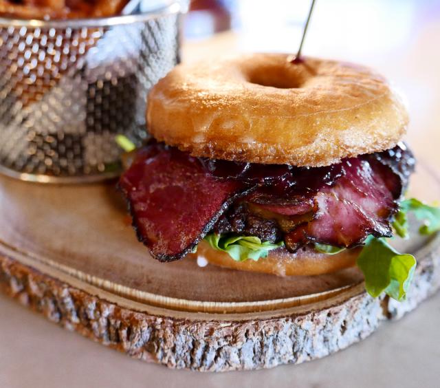 Donut Bacon Cheeseburger
