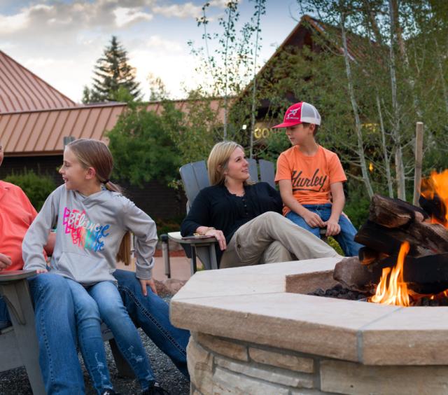 Family at Fire Pits