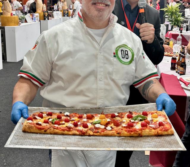 Antonio competing in Italy 2025