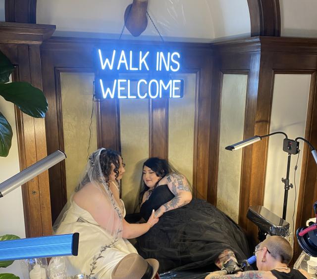 Tattooing Wedding Couple