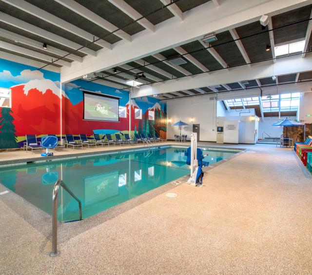 Indoor Pool and Hot Tub at The Ridgeline Hotel Estes Park
