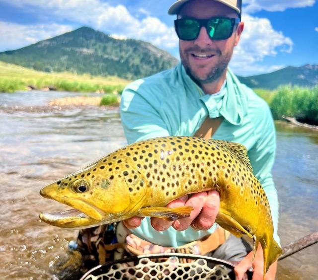 Matt with a great fish in Morraine Park!