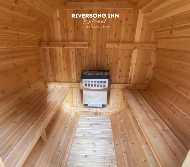 Sauna at The Riversong Inn Retreat