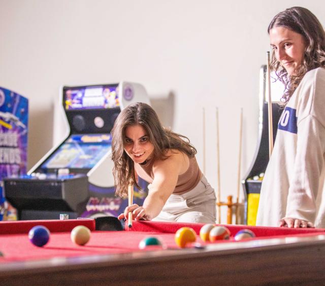 On-site Game Room with Arcade Games and Pool Table