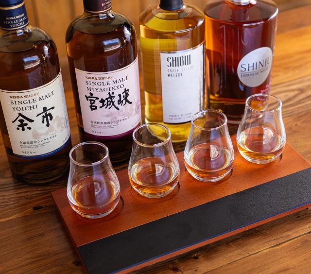 Japanese whiskey flight
