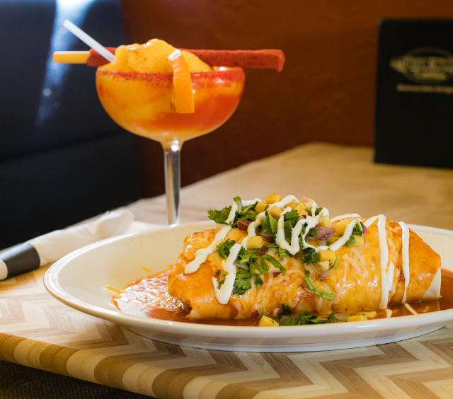 food and margarita